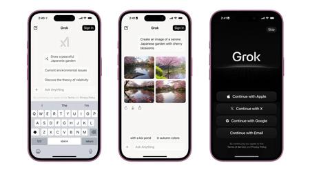 El chatbot xAI Grok de Elon Musk ya está disponible como aplicación gratuita independiente
