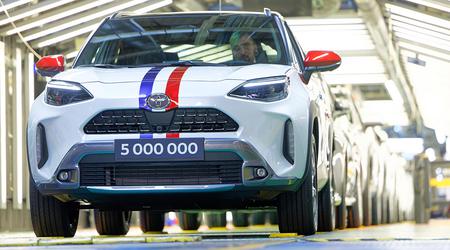 Toyota supera los 5 millones de vehículos producidos en Francia