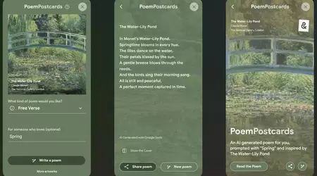 Google Arts & Culture ha aprendido a crear postales con poemas generados por inteligencia artificial