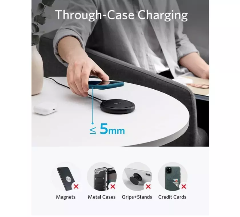 cargador sin cables alta velocidad Anker PowerWave II