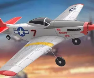 s-idee® Volantex RC Mustang P51 Avión