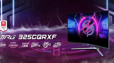 MSI presenta un monitor curvo Performance Gaming Series de 31,5″ con una frecuencia de refresco de 280 Hz
