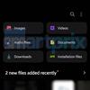 Vista previa del gestor de archivos de One UI 8