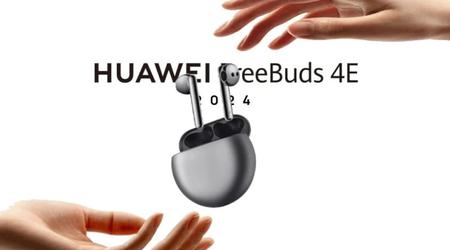 Huawei FreeBuds 4E 2024: auriculares inalámbricos con cancelación activa de ruido y 26 horas de batería por 100 dólares