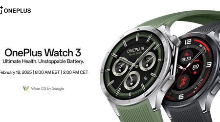 OnePlus anuncia el lanzamiento del nuevo OnePlus Watch 3: la fecha de presentación es el 18 de febrero