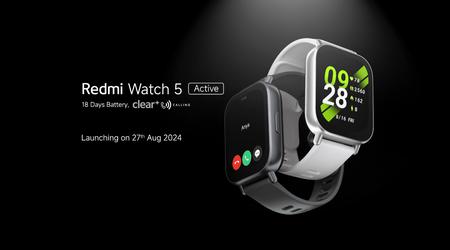 Xiaomi presentará el smartwatch Redmi Watch 5 Active el 27 de agosto
