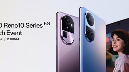 OPPO anuncia la fecha de presentación mundial de Reno 10, Reno 10 Pro y Reno 10 Pro+.