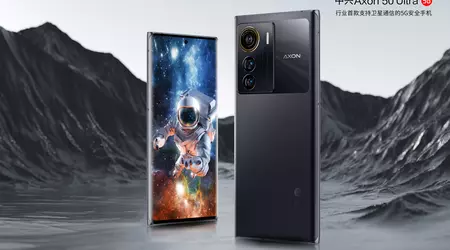ZTE Axon 50 Ultra: pantalla OLED de 144 Hz, chip Snapdragon 8+ Gen 1, cámara de 50 MP y compatibilidad con satélites.