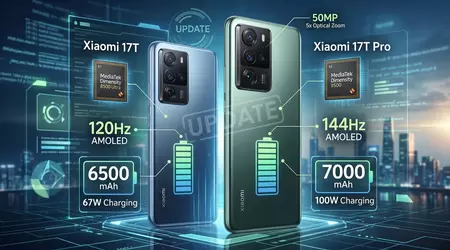 Xiaomi 17T y 17T Pro: baterías enormes, Dimensity 9500 y precios más altos