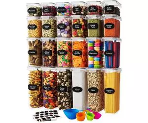 Juego de recipientes herméticos de almacenamiento de alimentos con tapas Chef's Path