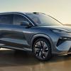 Coche eléctrico BYD Han L en movimiento