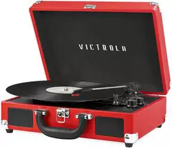 Tocadiscos de maleta portátil Victrola Vintage 