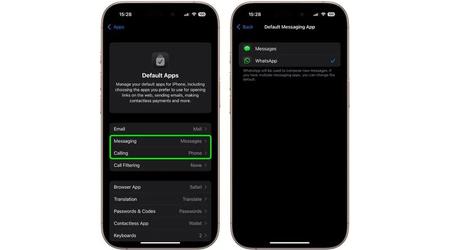 WhatsApp ya se puede seleccionar como app predeterminada de llamadas y mensajes en iPhone
