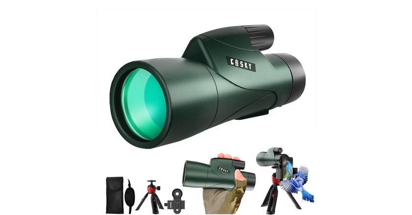 Gosky 12x55 los mejores monoculares para largo alcance