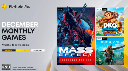 Mass Effect Legendary Edition, Biomutant y Divine Knockout: juegos que recibirán los suscriptores de PlayStation Plus en diciembre