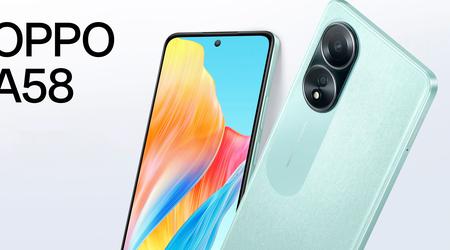 OPPO A58 4G: Pantalla FHD+, chip MediaTek Helio G85, cámara dual de 50 MP y protección IPX4.