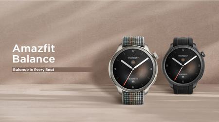 Amazfit Balance: Pantalla AMOLED, cuerpo de 46 mm, protección contra el agua y funciones de IA para realizar un seguimiento de las métricas de salud.