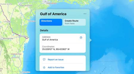 Apple Maps ha sustituido el nombre del Golfo de México, no sólo para los usuarios de EE.UU., sino de todo el mundo