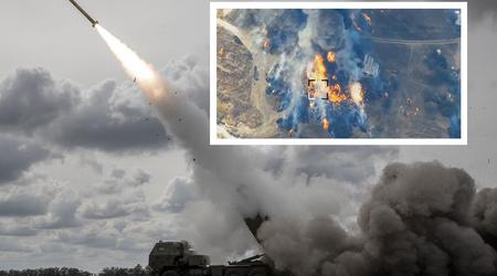 HIMARS destruyó un depósito ruso con munición y misiles antitanque AT-16 Scallion para helicópteros de ataque Ka-52