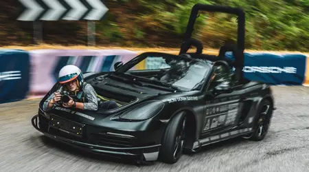 Porsche presentó un Boxster único para filmar los modelos más rápidos de la marca