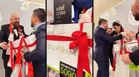 Tiempos así - regalos así: los recién casados turcos recibieron una tarjeta gráfica insignia RTX 5090, un CPU Intel Core Ultra de primera línea y un conjunto de DDR5 de cuatro canales