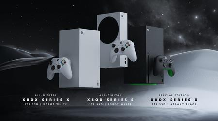 Microsoft ha mostrado tres nuevas versiones de Xbox: Xbox Series S y Xbox Series X de 1 TB en Robot White, así como Xbox Series X de 2 TB.