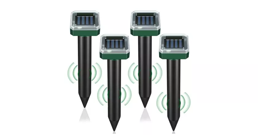LOTARINI Repelente de Topos Solar 4 Pack