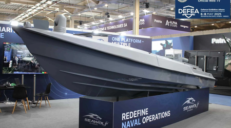 Dron de superficie ucraniano Seawolf presentado en Grecia