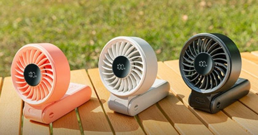 JISULIFE Ventilador de mano Life7 ventilador de refrigeración para carritos de golf