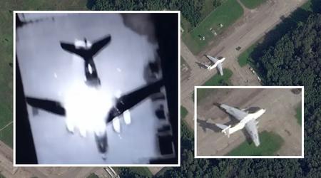 Se publica un vídeo único del ataque de un dron ucraniano a un avión de transporte militar Il-76 en territorio ruso