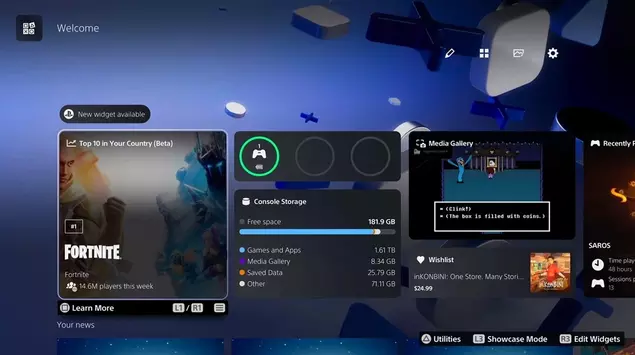 PS5 estrena un widget que muestra ...