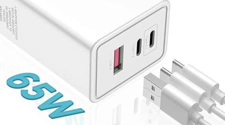 HTC presenta un cargador GaN con tres puertos USB y 65 W de potencia por 30 dólares
