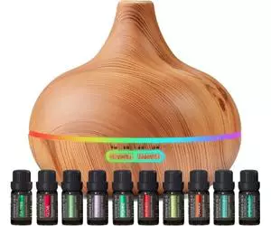 Difusor de aromaterapia definitivo y juego de aceites esenciales