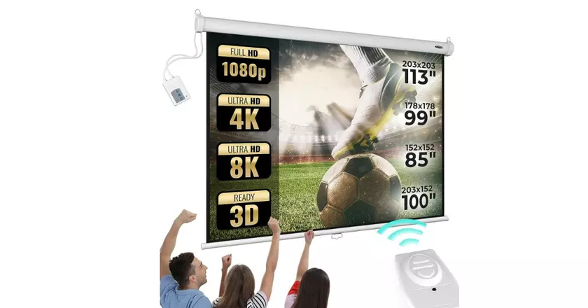 Pantalla de proyección motorizada Jago