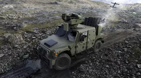 AM General presentó el vehículo blindado Humvee Sabre Blade con lanzador de drones kamikaze Switchblade 300 y Switchblade 600
