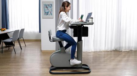 Acer presenta eKinekt BD 3 Bike Desk. Convierte la energía del pedaleo del ciclista en energía para cargar el portátil.