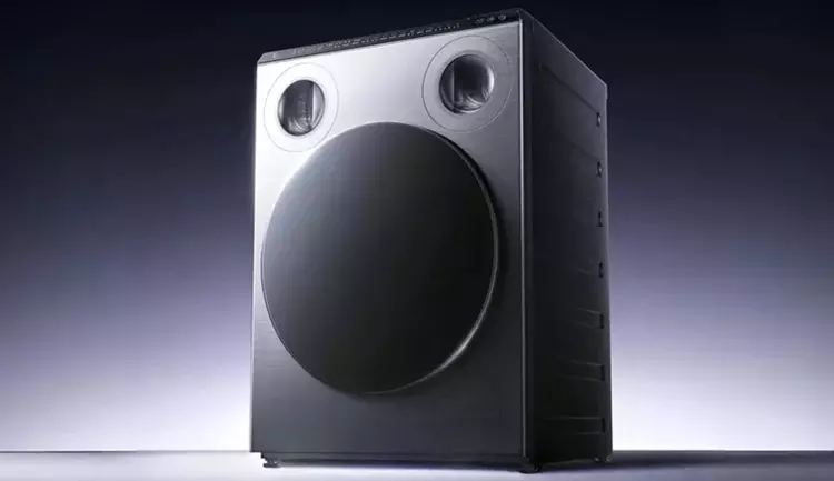 La primera lavadora de tres tambores ...