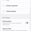 Vista previa de los filtros de textura Game Booster