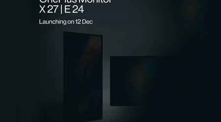 ¡Inesperadamente! OnePlus presentará los monitores X27 y E24 el 12 de diciembre