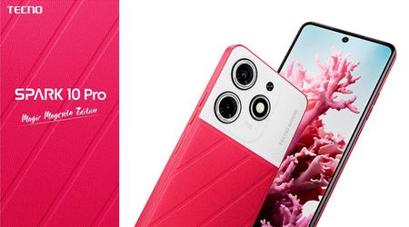 Tecno Spark 10 Pro ha recibido una modificación Magic Magenta Edition con una tapa que brilla y cambia de color
