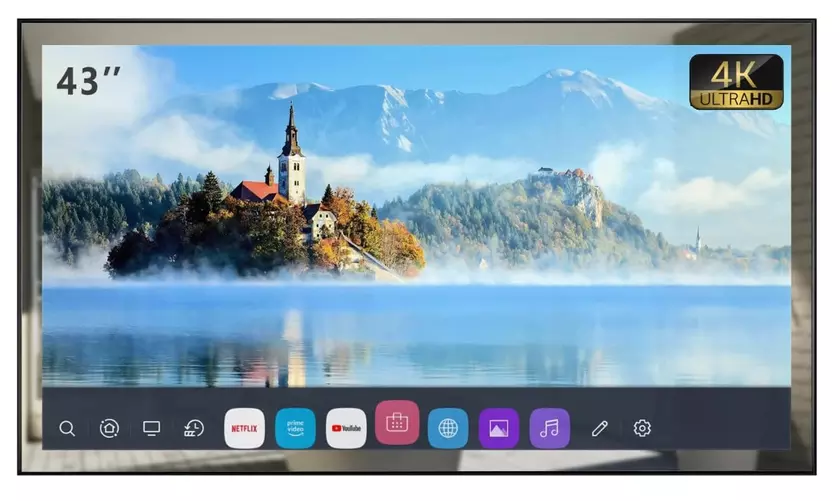 elecsung 43 pulgadas 4K UHD espejo LED con televisión