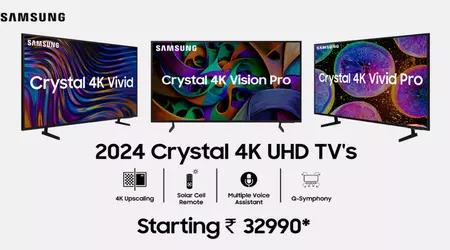 Samsung lanza la gama de televisores Crystal 4K en la India para 2024