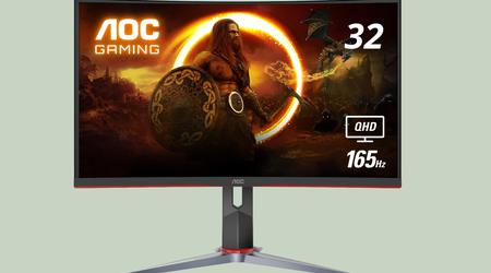El AOC CQ32G2S con pantalla curva de 32 pulgadas y frecuencia de 165 Hz está disponible en Amazon con un descuento de 30 dólares
