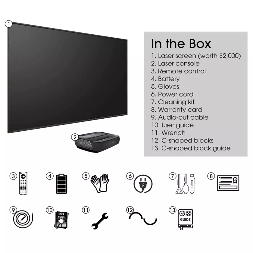 Proyector Hisense L9G 4K Modelos de proyectores Hisense