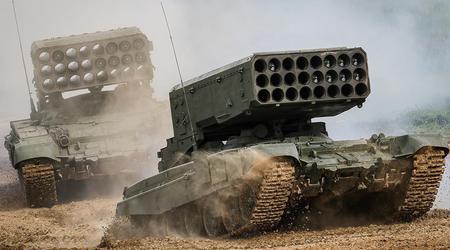 Las fuerzas de defensa ucranianas destruyeron dos sistemas rusos TOS-1A con misiles termobáricos valorados en decenas de millones de dólares con drones FPV por 500 dólares.