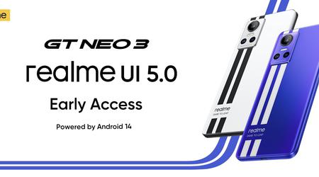 realme ha anunciado el programa de pruebas de realme UI 5.0 basado en Android 14 para el realme GT Neo 3 y el realme GT Neo 3 150W