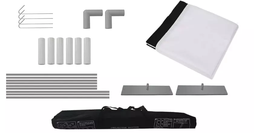HOIN pantalla portátil pequeña para proyector