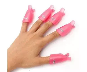 Removedor de esmalte de tapa de remojo de plástico