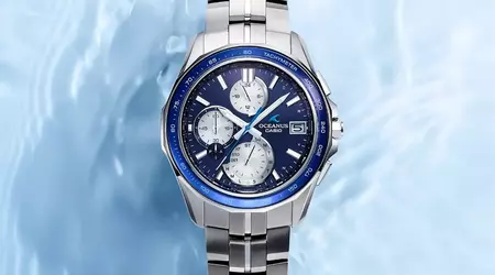 Casio presentó el nuevo reloj Oceanus Manta con bisel de zafiro