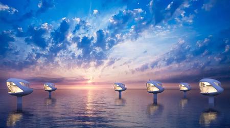 Ocean Builders ha creado vainas para la vida en el agua y en la tierra con entrega no tripulada y control gestual, con un precio desde 295.000 dólares